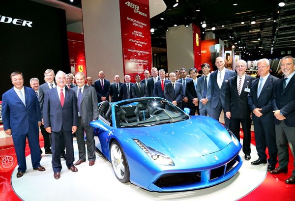 Presentación Ferrari 488 Spider en el Salón del Automóvil de Frankfurt 2015
